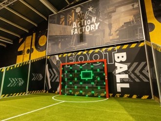 Interactive indoor football wall Het Heijderbos