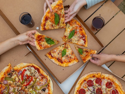 Pizza zum Mitnehmen