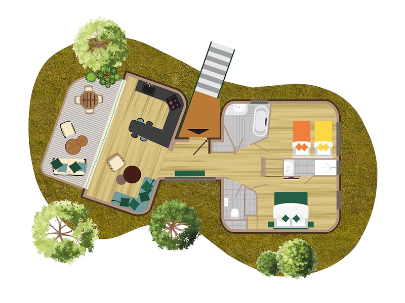 Maison dans les Arbres 4 personnes