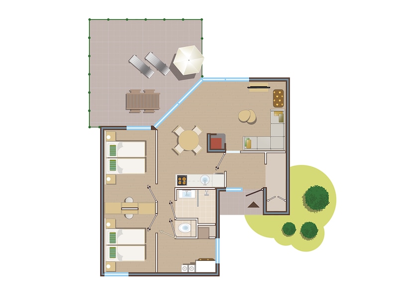Premium Cottage chien 4 personnes