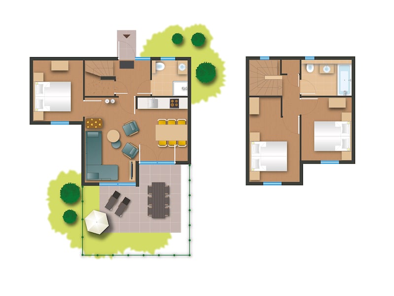 Comfort cottage Nieuw design 6 personen